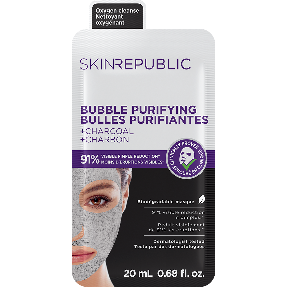 Cleansing Bubble Purifying Charcoal Biodegradable Face Mask