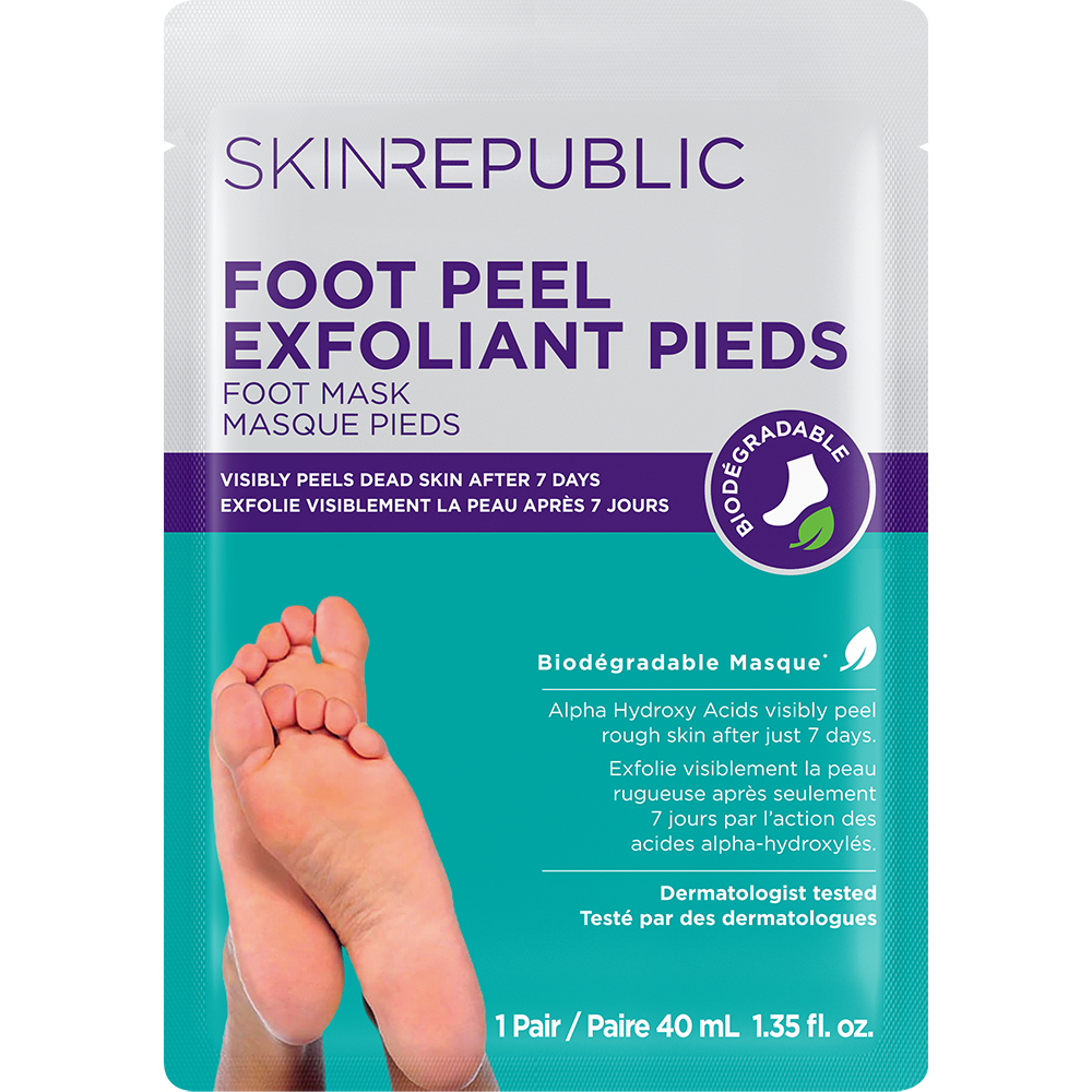 Skin Republic Biodegradable Foot Peel Mask Bundle - 5 Masks