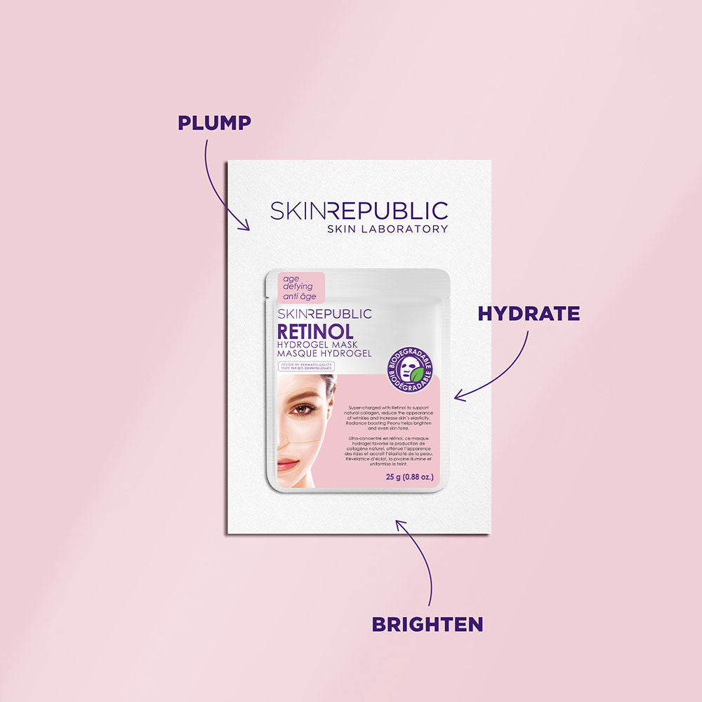 Age Defying Retinol Hydrogel Biodegradable Face Mask